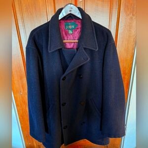 J. CREW Men's Navy Wool Peacoat